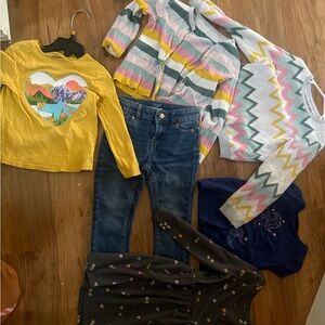 Yellow Mountain Print Kids Shirt